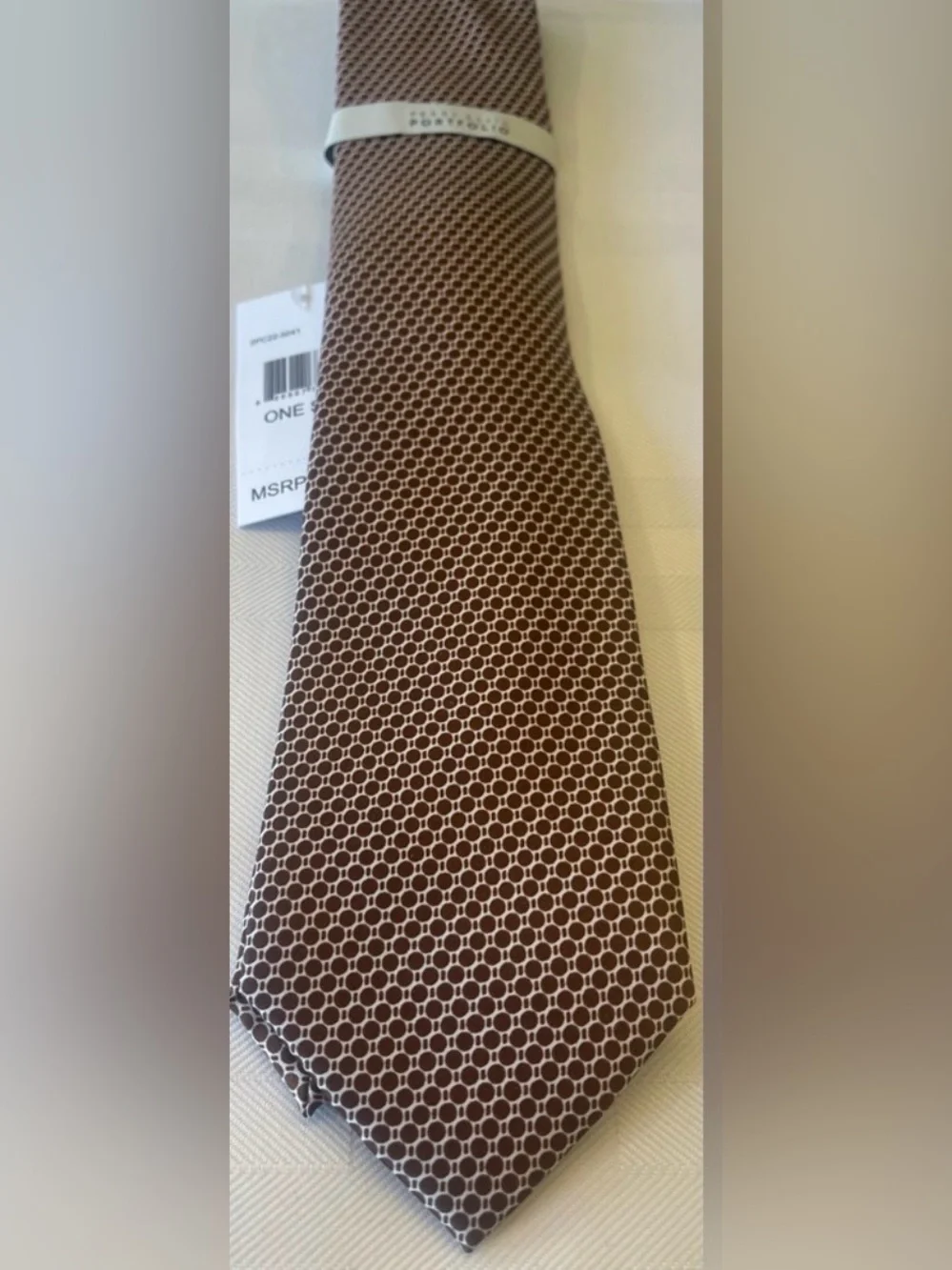 PERRY ELLIS Men's Dixon Tie Classic Brown